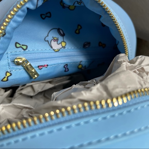LOUNGEFLY x SANRIO Tuxedo Sam Mini Blue Backpack - Picture 6 of 6